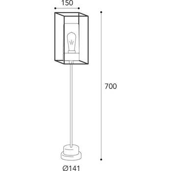 Venkovní osvětlení Moretti Luce Osvětlení cesty Cubic³ 3370 mosaz antická/opál - Ø nohy 14,1 cm antická mosaz, opálová 1 x 52 W - Doprava zdarma