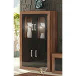 Regál GOUDINI 7, švestka wallis/černý lesk, 5 let záruka + vyzvednutí ZDARMA