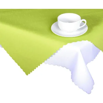 ubrus Forbyt Ubrus s nešpinivou úpravou, Jednobarevný Deštík, žlutozelený Ubrusy: 130 x 160 cm ovál