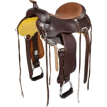 Jezdecké sedlo Pool´s Westernové sedlo Trail 8020 Barva: chestnut, Posedlí: 17, Komora: FQH