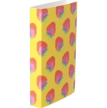 Jednorázové nádobí Reklamní CreaSleeve 130 papírový rukáv na zakázku, bílá