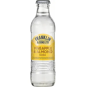 Limonáda Franklin & Sons Pineapple & Almond Soda 24x200ml - sklo