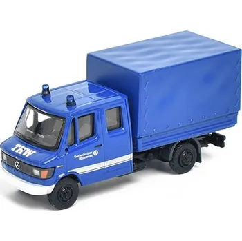 autíčko Mercedes L 307D DoKa THW 1988 1:87 Mercedes Benz Mercedes L307 D DoKa THW 1988 - sběratelský model