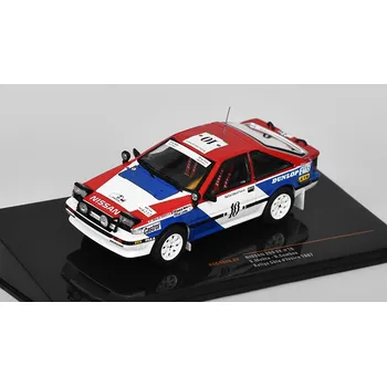 autíčko Nissan 200 SX #10 Rallye Cote d'lvoire 1987 Mehta/Combes 1:43 Nissan 200SX No.10 Mehta/Combes Rallye Cote d'lvoire 1987 - kovový model auta