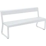 Bílá kovová lavice s opěrkou Fermob Bellevie 161 cm