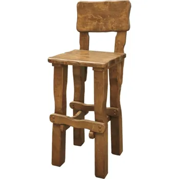 Jídelní židle EDVIGE zahradní židle vysoká, barva teak + vyzvednutí ZDARMA