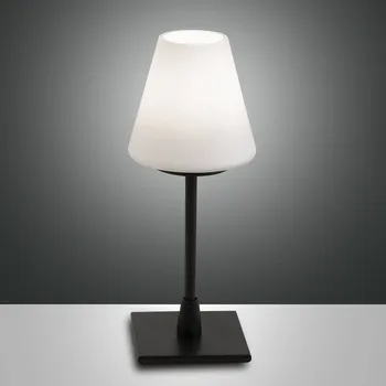 Lampička Fabas Luce Stolní lampa Lucy LED s dotykovým stmívačem, černá černá, bílá 1 x 3 W LED - Doprava zdarma