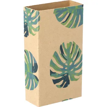 Jednorázové nádobí Reklamní CreaSleeve Kraft 134 papírový kraftový rukáv na zakázku, přírodní