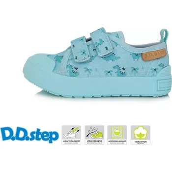 D.D.Step Plátěné boty CSB-41812 Sky blue