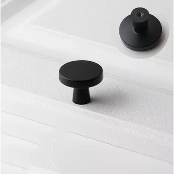 Madlo do koupelny Knop knopka držadlo šuplíku 2578 černá (KNP78-5)