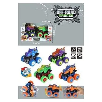 Figurka Mac Toys Natahovací auto dinosaurus 2ks