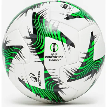 Fotbalový míč KIPSTA Fotbalový míč Evropské konferenční ligy UEFA 2024/2025 oficiální replika vel. 5 5 BÍLÁ|ZELENÁ