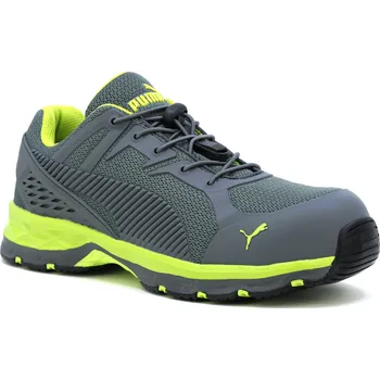 Pracovní obuv PUMA Fuse Motion 2.0 green low S1P ESD HRO šedá pánská pracovní obuv 41