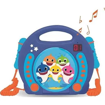 Hudební nástroj pro děti Lexibook Přenosný CD přehrávač Baby Shark se 2 mikrofony