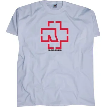 Music Band Rammstein White tričko bílá