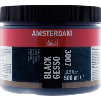 Olejová barva Černé gesso Amstredam 500 ml