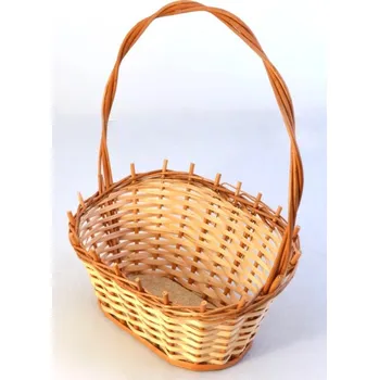 Obal na květináč Košík dárkový proutěný - 20 cm