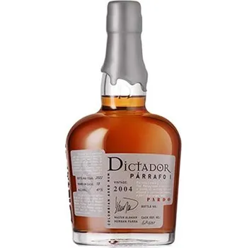 Rum Dictador Parrafo Pardo 2004 0,7 l