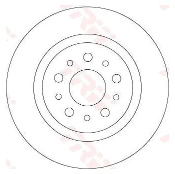 Brzdový systém TRW Brzdový kotouč DF6714 sada 2ks