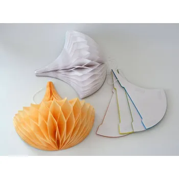 Party dekorace Závěsné párty dekorace PŮLKRUH 20 cm - 1 ks - MODRÝ