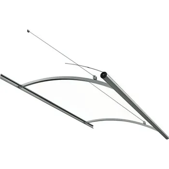 Stříška nad vchodové dveře Vchodová stříška Straubing 1518 x 935 x 905 mm nerez