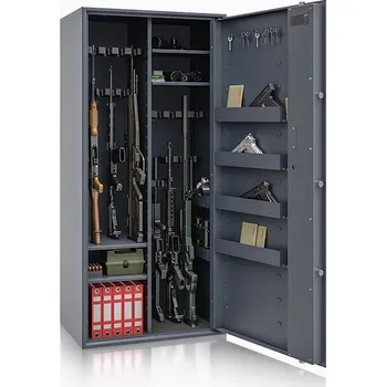 Trezor ISS Skříň na zbraně SIEGEN MAX KOMBI 500086.53 KL, grafitově šedá