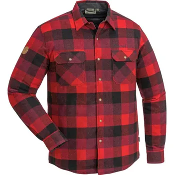 Pánská košile Pinewood Košile dřevorubecká zateplená Canada Classic 2.0 Flanelová - ČERVENÁ / ČERNÁ Velikost: XXL