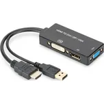 Digitus AK-330403-002-S adaptér k video kabelům 0,2 m HDMI Typ A (standardní) DVI-D Černá