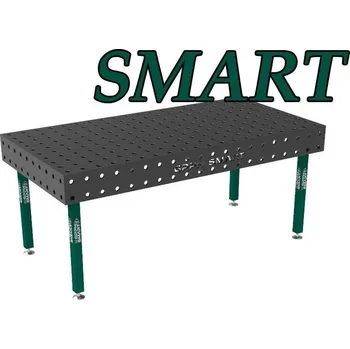 Dílenský stůl GPPH Svařovací stůl SMART (15mm) - 2400x1200mm - díry o průměru 16mm, nohy s kolečky