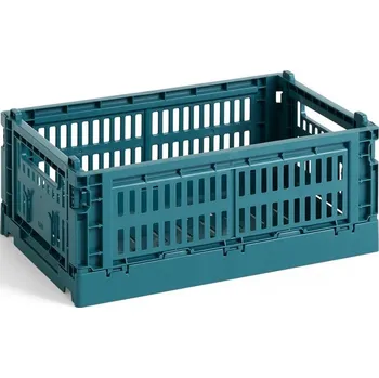 Úložný box Hay, Úložný koš Hay Colour Crate S modrozelený - Formadore