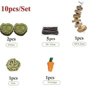 Krmivo pro hlodavce Hračka pro králíky a morčata na čištění zubů - C