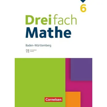 Cizí jazyk Dreifach Mathe 6. Schuljahr. Baden-Württemberg - Schulbuch - Mit digitalen Hilfen, Erklärfilmen und Wortvertonungen - Egan, Ute