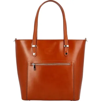 Kabelka Kožená kabelka Junia, koňakově hnědá