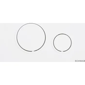 Splachovací tlačítko SCHWAB VELA ovládací tlačítko, 247x165 mm, bílá lesk