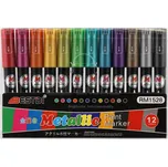 Teddies Akrylové fixy metalické 12 ks