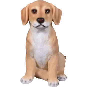 Zahradní dekorace Pes Labrador sedící 15x11x18cm