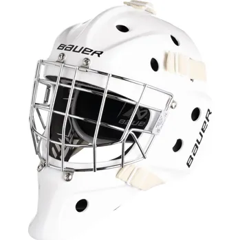 Chránič hlavy Brankářská hokejová maska Bauer 930 White Senior M/L