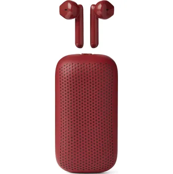 Radiomagnetofon Lexon, Bezdrátová sluchátka Speakerbuds s bluetooth reproduktorem červená - Formadore