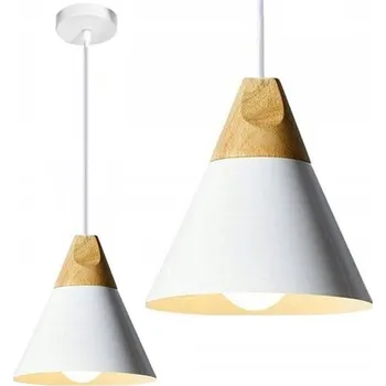 Retro stropní lampa Loft Scandi A bílá