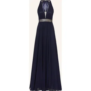 Dámské šaty Vm Vera Mont Dámské Večerní Šaty S Krajkou, tmavě modrá, 32