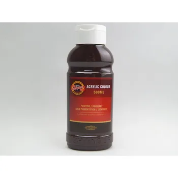 Vodová barva KOH-I-NOOR Akrylová barva 1627/0610 hněď tmavá 500ml
