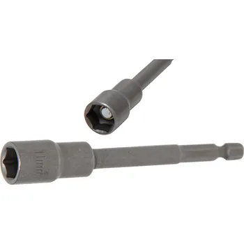 BGS 2767, Nástrčná hlavice, šestihranná, velmi dlouhá | pro vrtačky | pohon vnější šestihran 6,3 mm (1/4") | 11 mm
