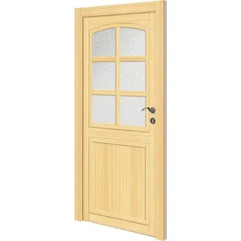 Vchodové dveře Dřevěné vchodové dveře vedlejší Montana 110x210 cm P smrk