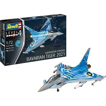 Stavebnice Revell Plastic ModelKit Letadlo 03818 - Eurofighter Typhoon "Bavarian Tiger 2021" (1:72)
