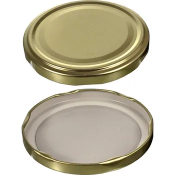 Víčko na zavařovací sklenici Víčko T.O. 82 Steril - světlý zlatolak plech pro styk s tuky a oleji RTS TP