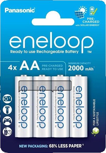 Eneloop Nabíjecí baterie AA Panasonic 2000mAh Ni-MH 4ks
