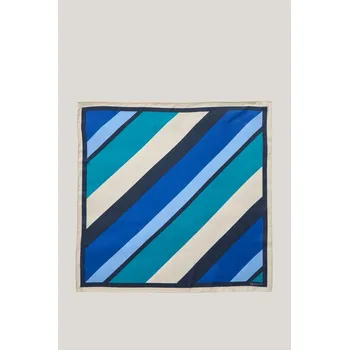 ŠÁTEK GANT STRIPED SILK SCARF RICH BLUE