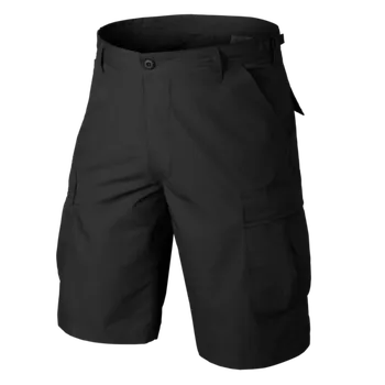 Pánské kraťasy Helikon-Tex pánské kraťasy BDU polycotton Ripstop, černé - M