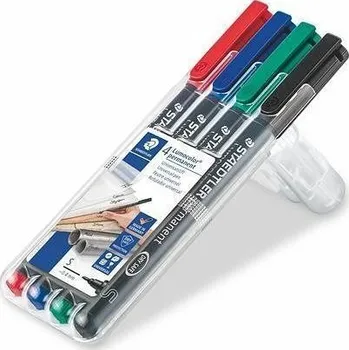 Permanentní popisovač "Lumocolor 313", 4 barvy, 0,4mm, STAEDTLER