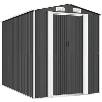 Zahradní domek Zahradní kůlna pozinkovaná ocel 3147450 192 x 274 x 223 cm antracit
